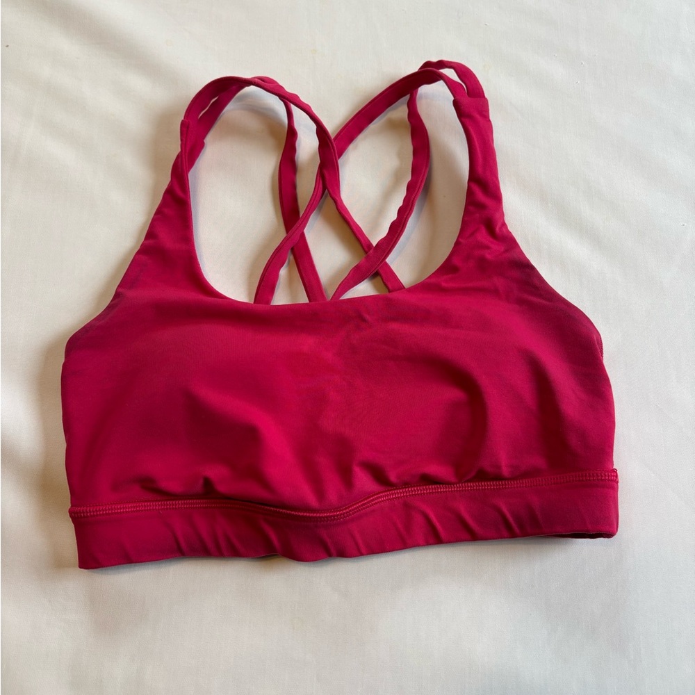 Lululemon Athletica Strappy Sports Bra - Vibrant Pink